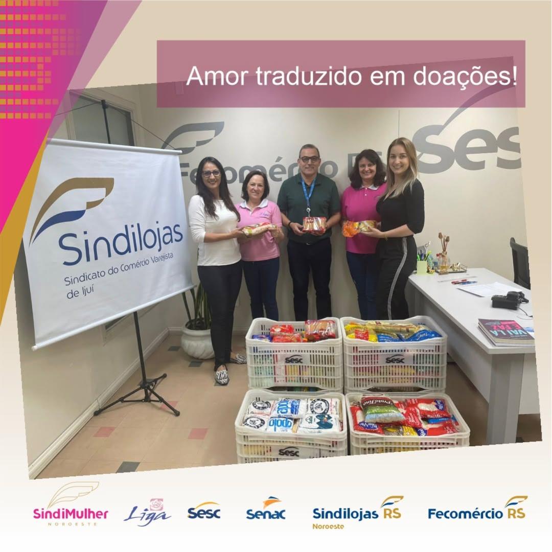Amor traduzido em doações