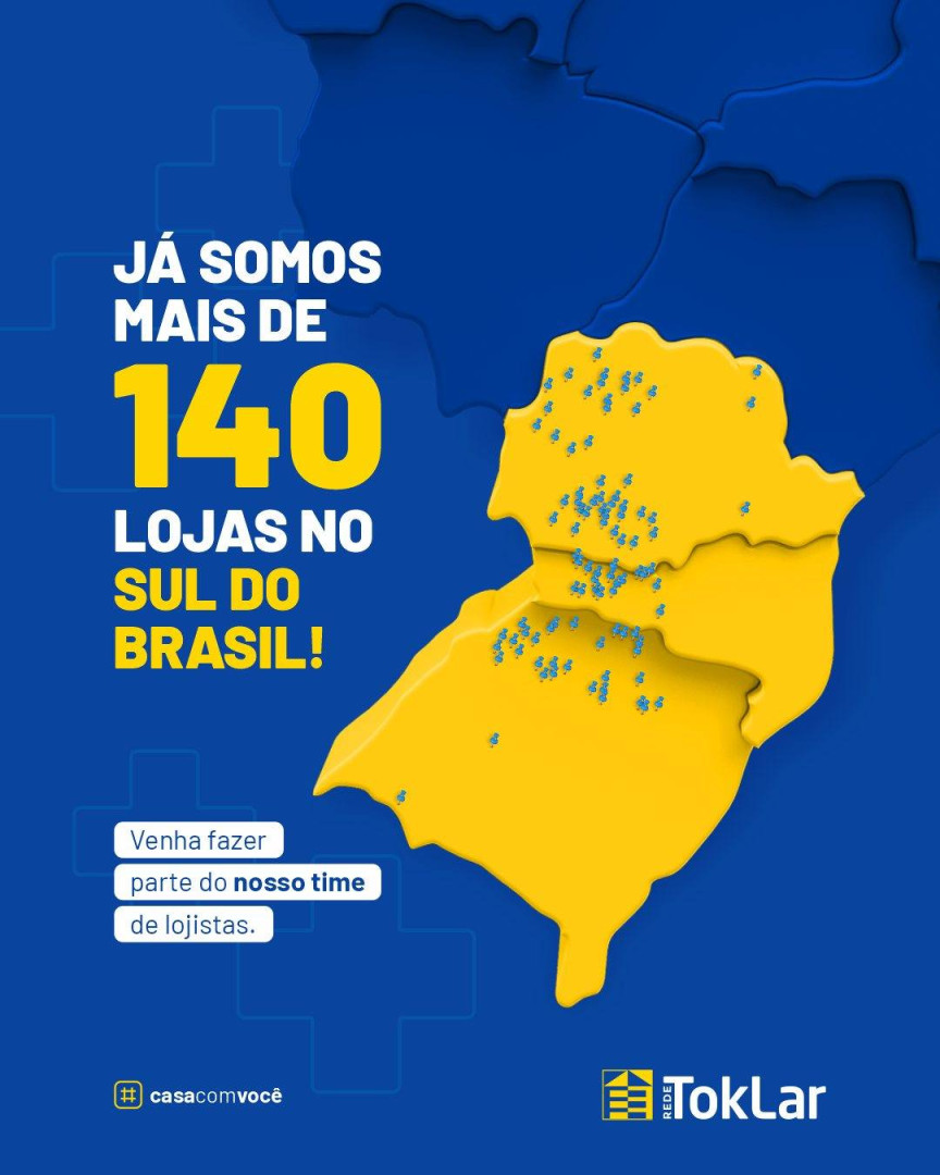 Mais de 140 lojas no BR
