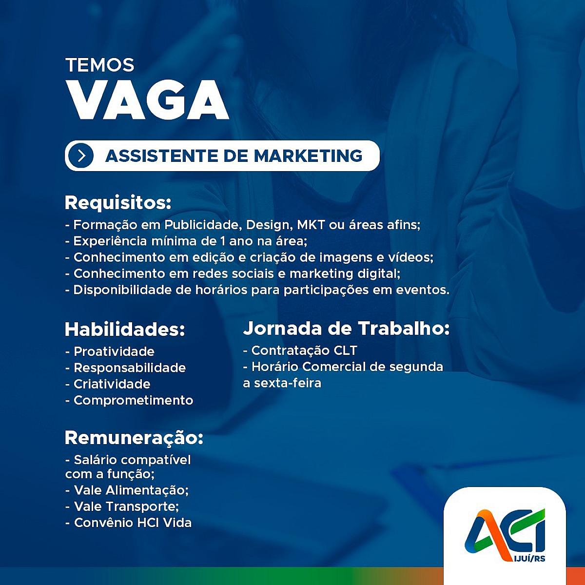 Assistente de Marketing
