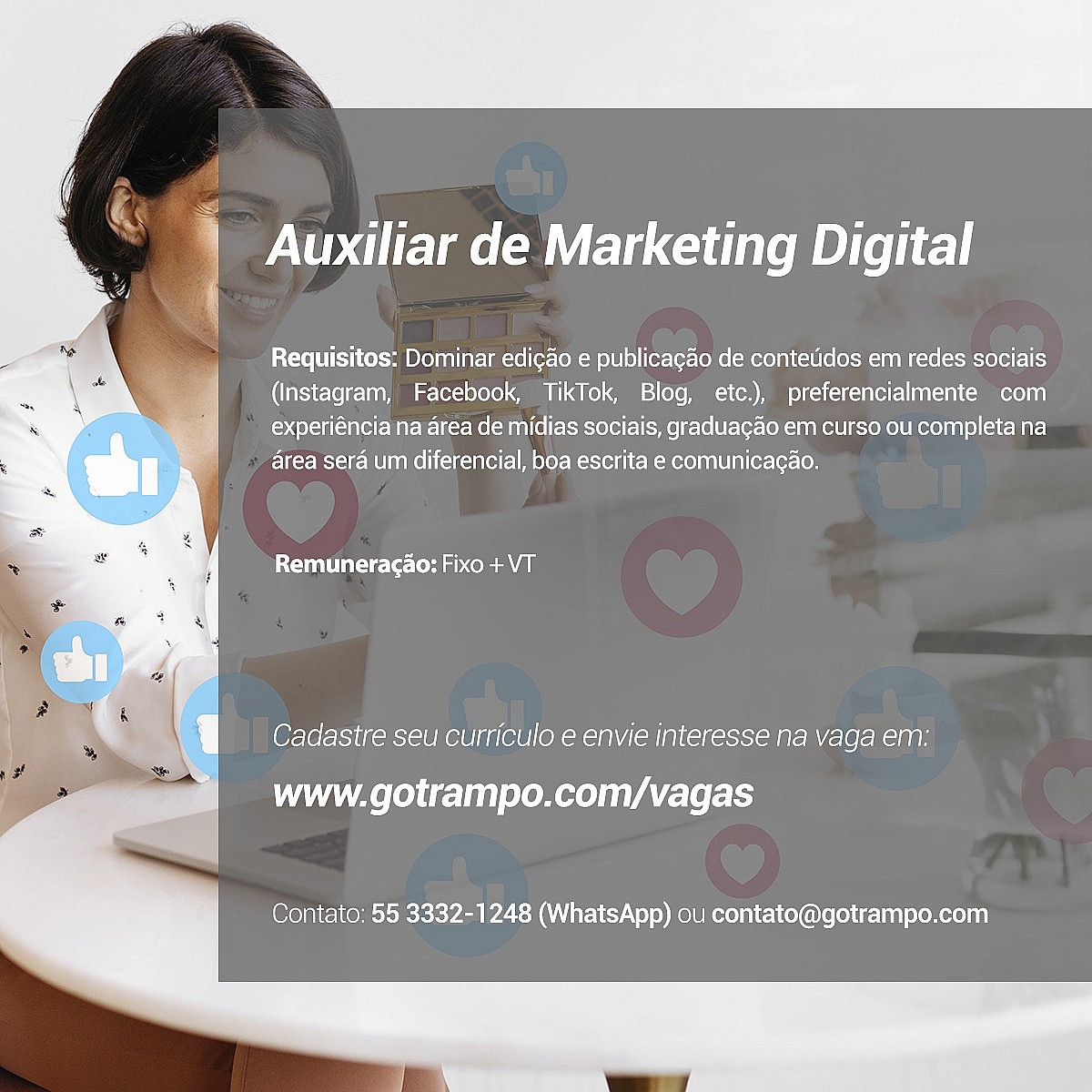 Auxiliar de Marketing Digital